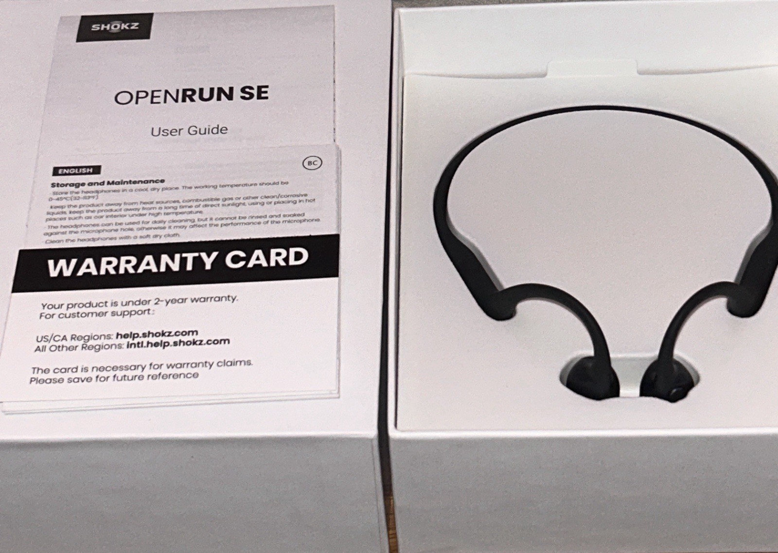 Band New Shockz Wireless Headphones Worn Once…In Box…color Black