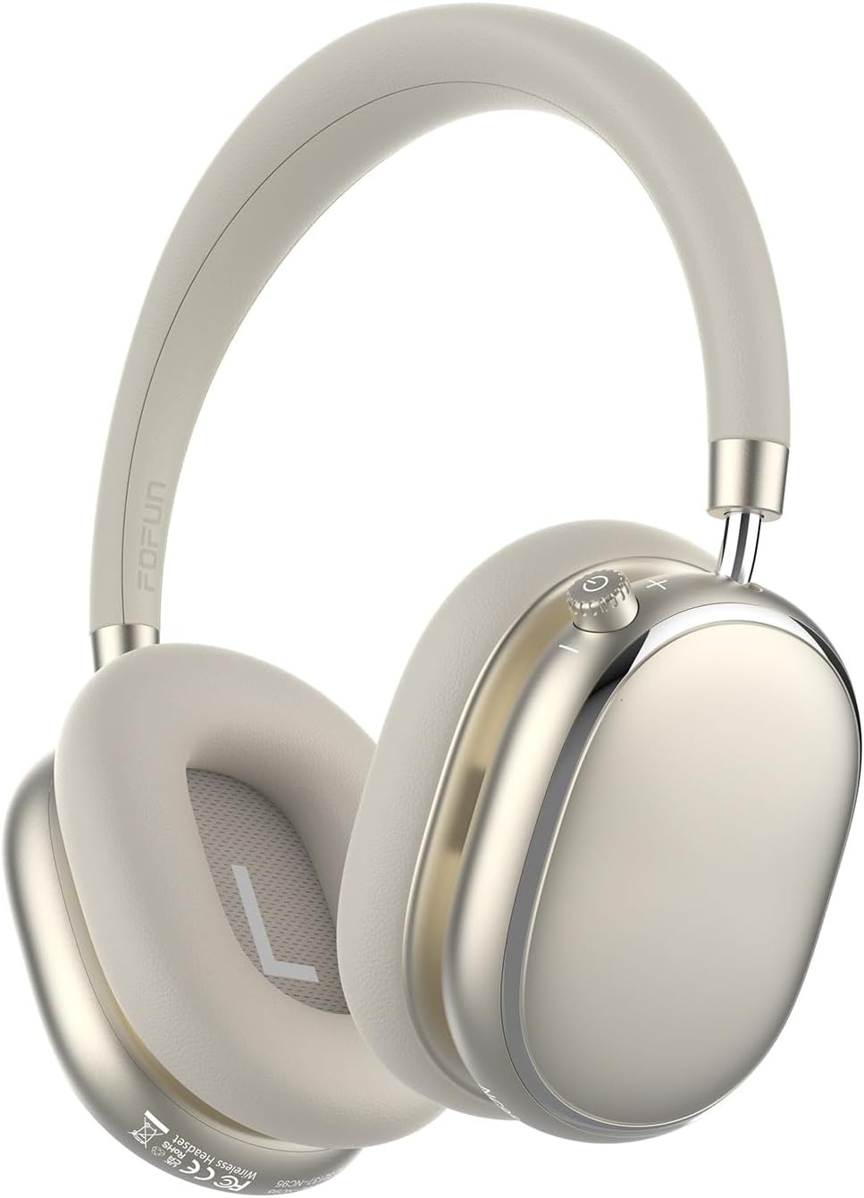 NC95 Hybrid Active Noise Cancelling Headphones with Knob Control, 120H Playtime