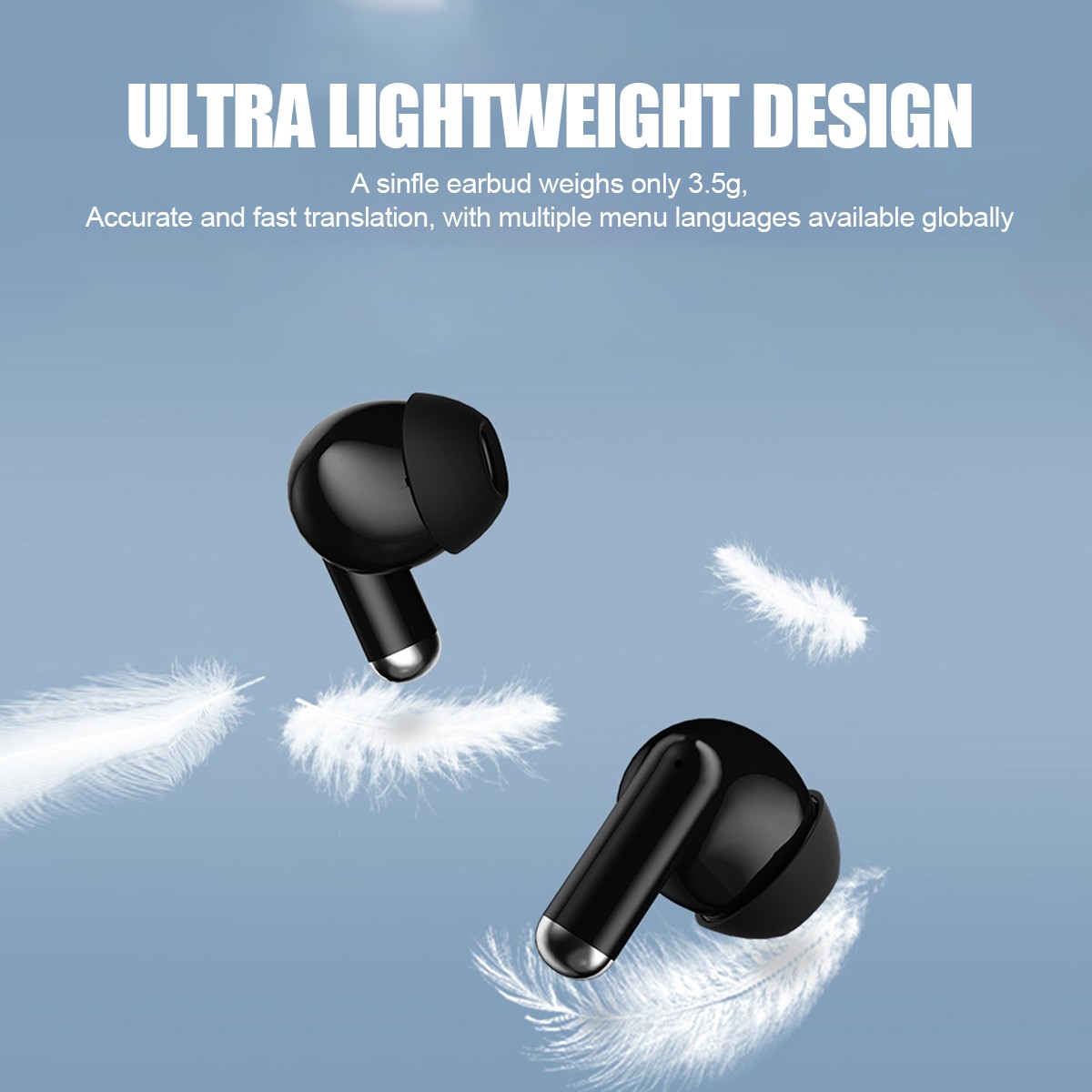Translator Earbuds 144 Languages Real Time Translator Earphones Smart Voice ..