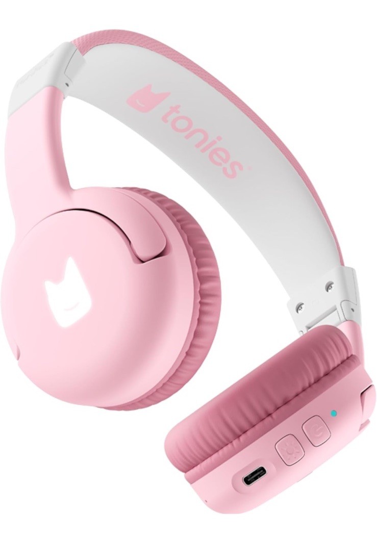 Tonies Foldable Headphones for Kids – Comfortably Designed Pink wireless Bluetoo