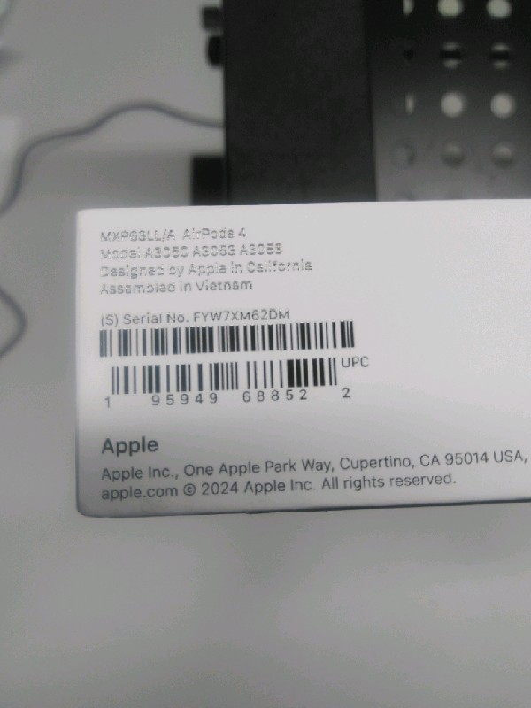 Apple AirPods 4 ‎‎MXP63LL/A Bluetooth Earbuds Wireless with USB-C Charging Case