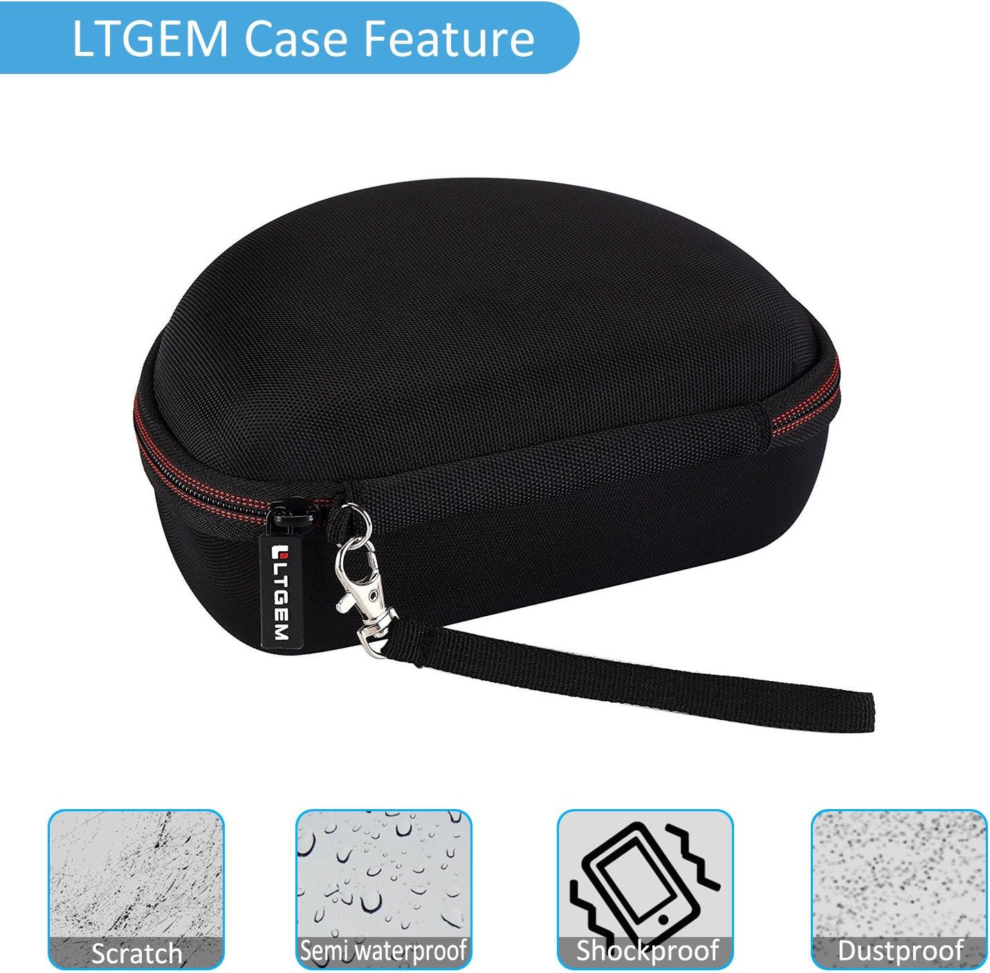 LTGEM Case Compatible with Sony MDR7506 Professional Large Diaphragm Headphone,
