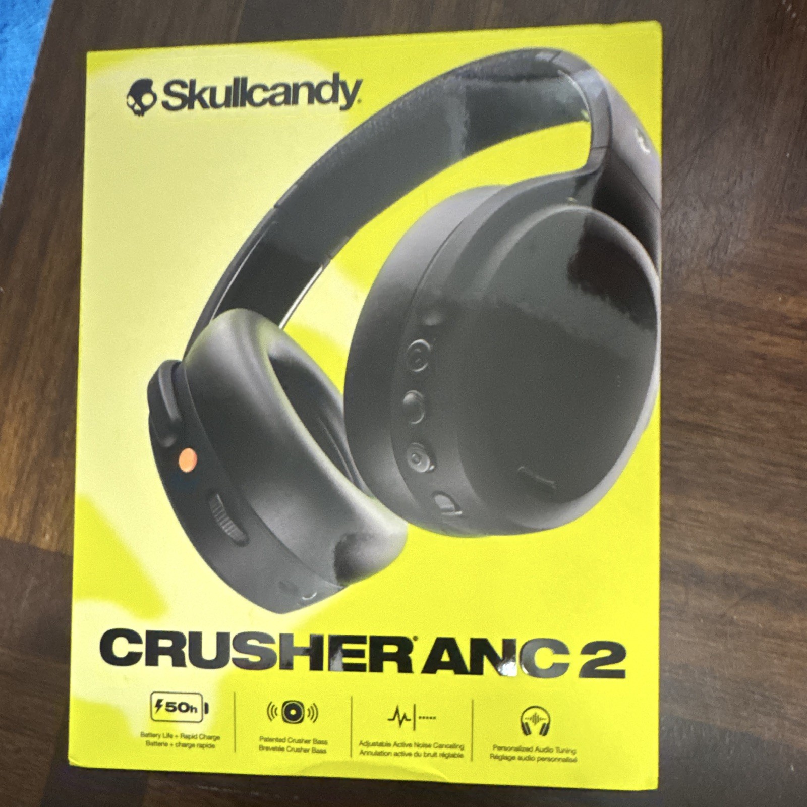 Skullcandy Crusher ANC 2 Wireless Over-Ear Bluetooth Headphones with Extra USB-C