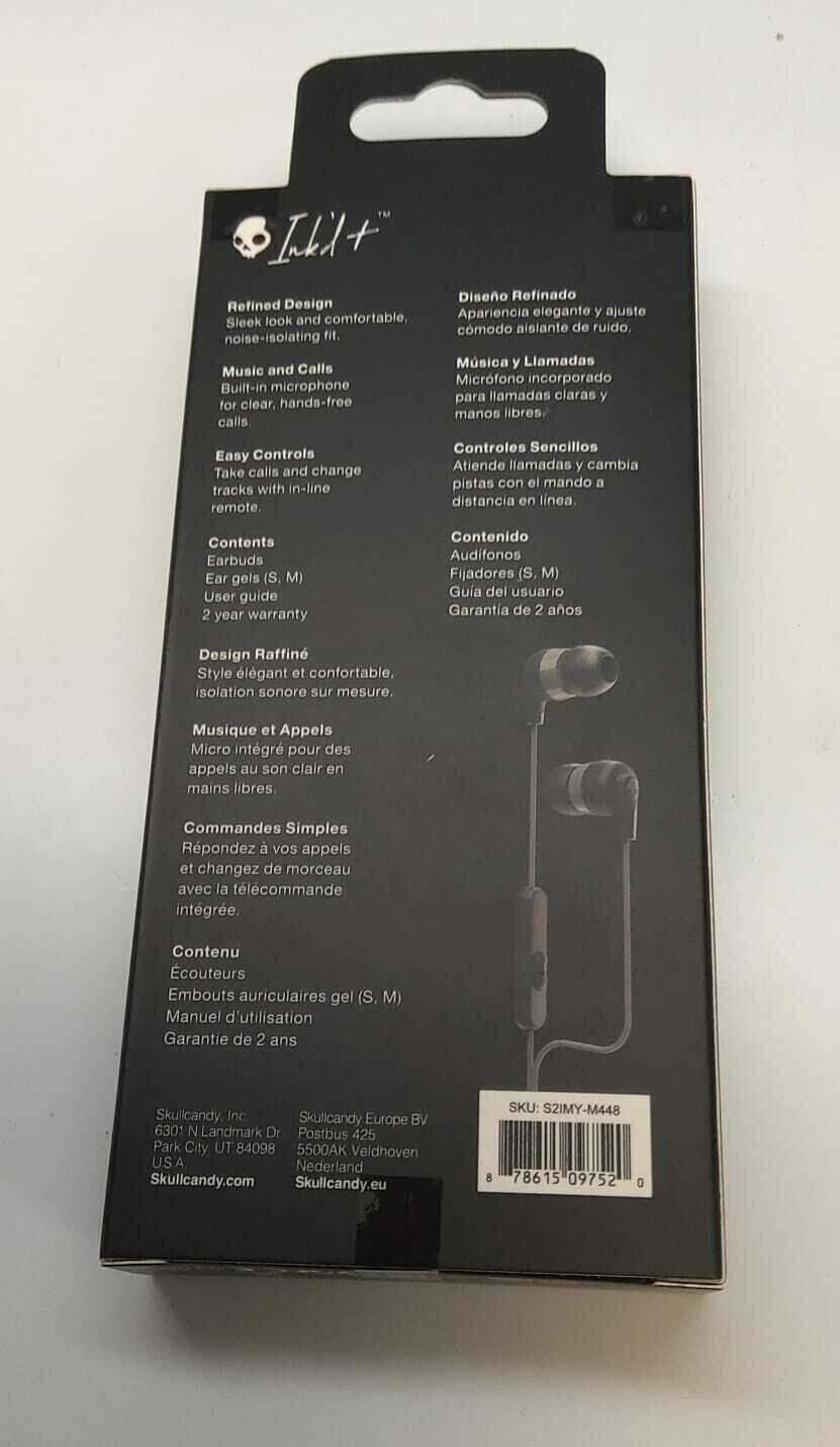 Skullcandy Ink’d Plus In-Ear Earbud – Black