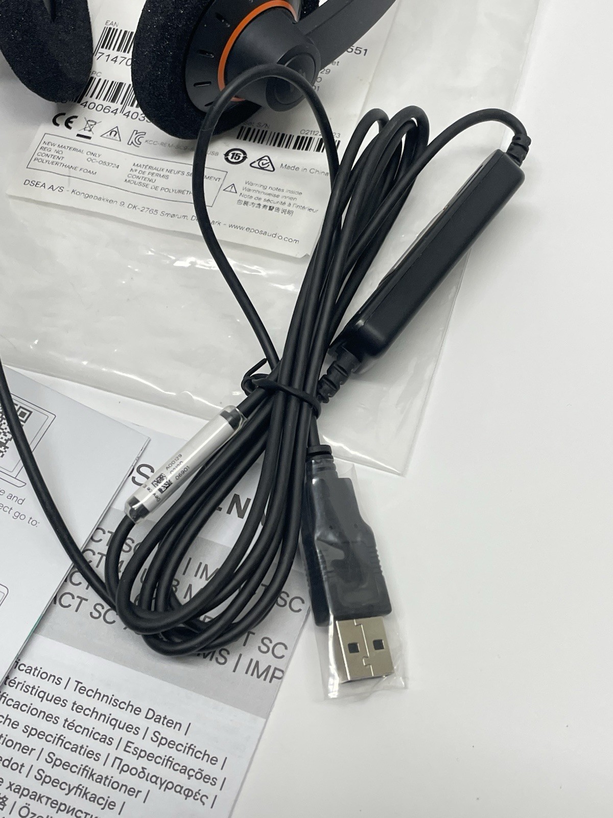 EPOS Impact SC 60 USB ML Stereo Headset Binaural Noise-Cancelling Wired 1000551