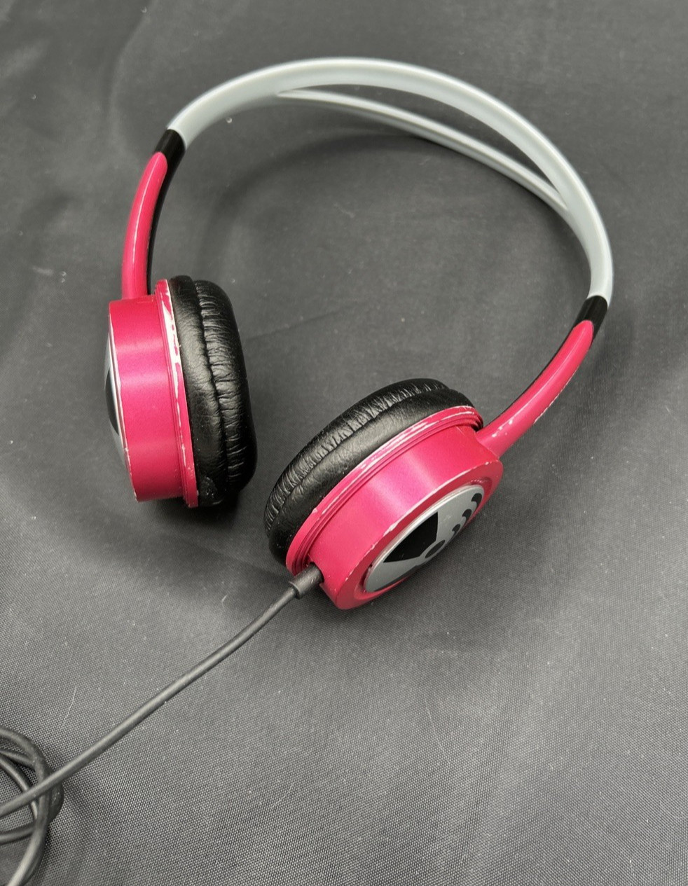 iFrogz Ear Pollution Wired Headphones Pink + Bonus Airbuds Lucent II (Untested)