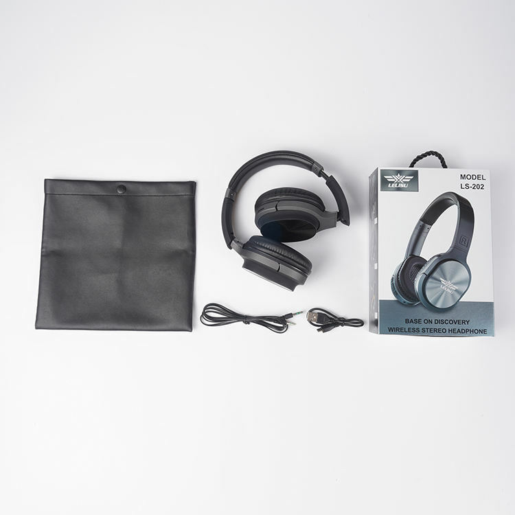 Folding 300mAh Rechargeable headphones noise cancelling wireless headphone