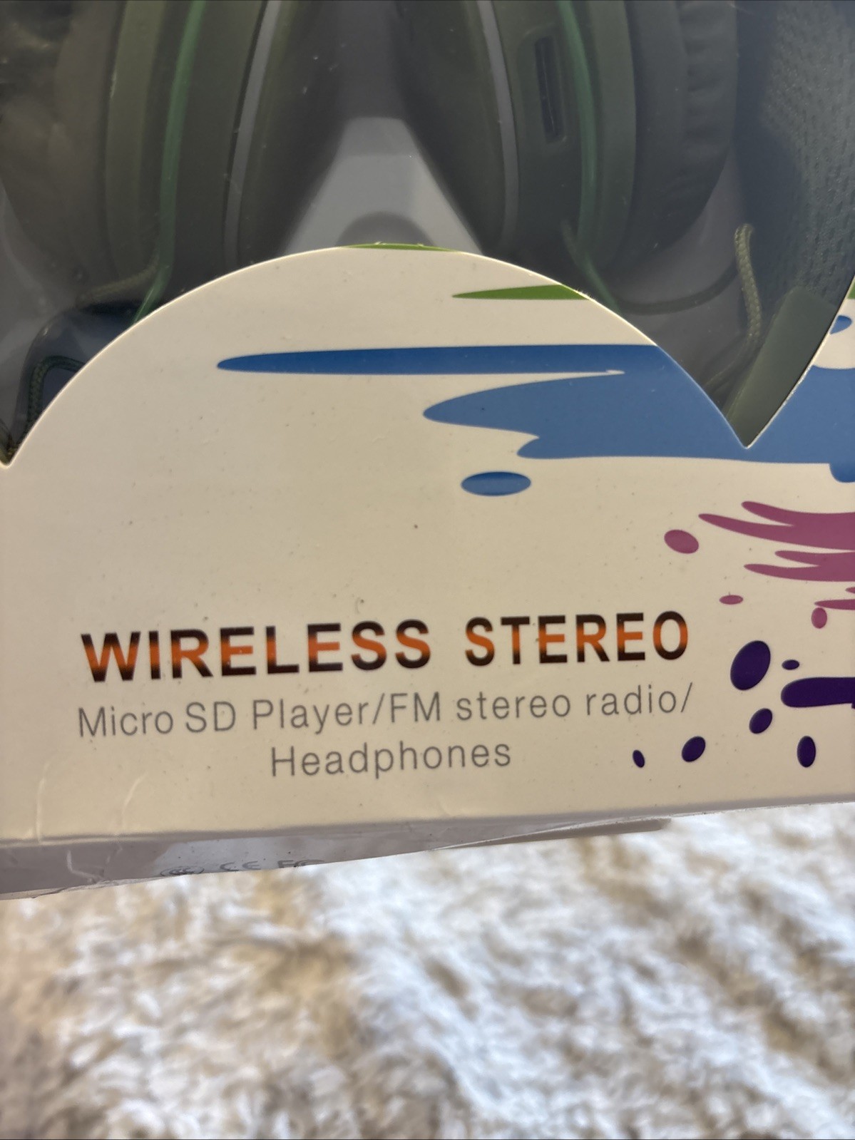 Q8 Wireless Stereo Headphones Unisex OS Green New Bluetooth FM Radio Micro SD