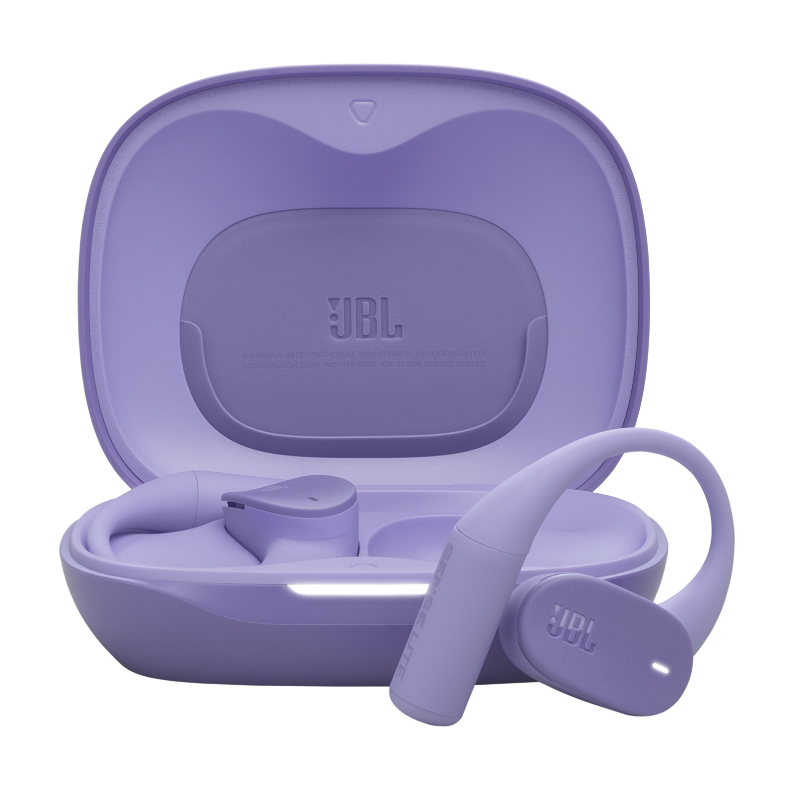 JBL Sense Lite Wireless Open Ear Earbuds with Charging Case (Purple)