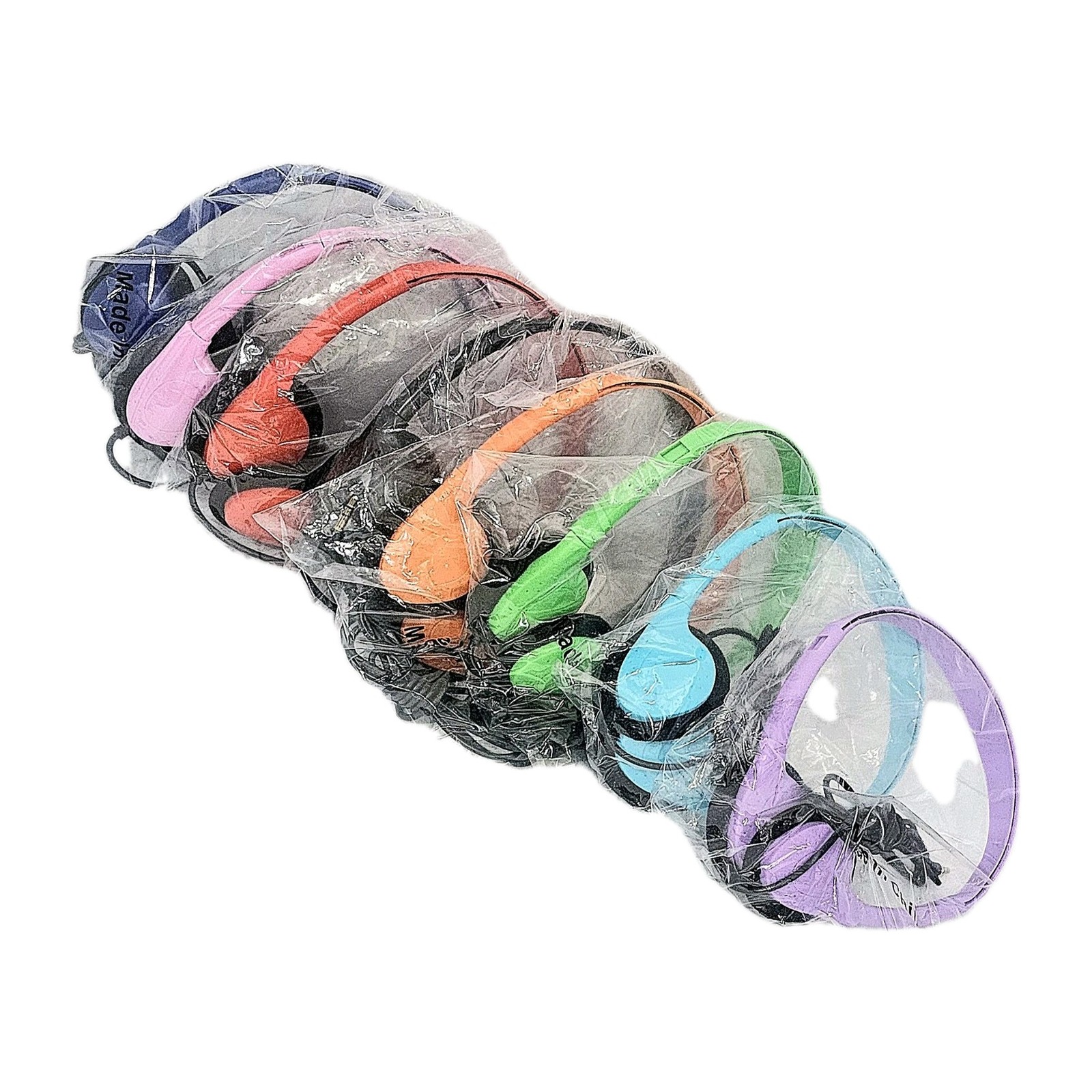 WENSDO Bulk Headphones Packs Of 10 Multi Color for School Classrom K-12