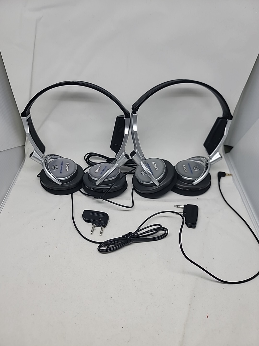 2 SONY MDR-NC6 Noise Canceling Portable Audio Headphones