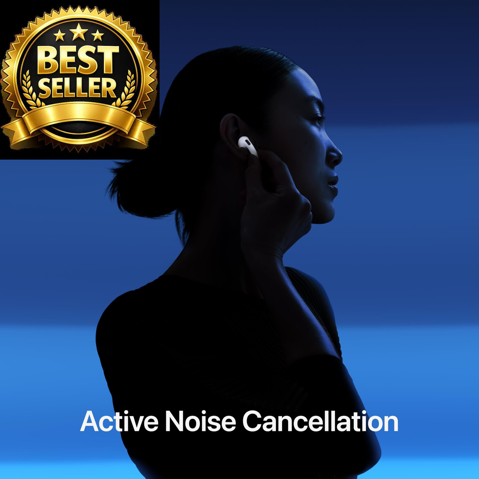 Apple AirPods 4 Wireless Earbuds, Bluetooth Headphones, with One Size, White