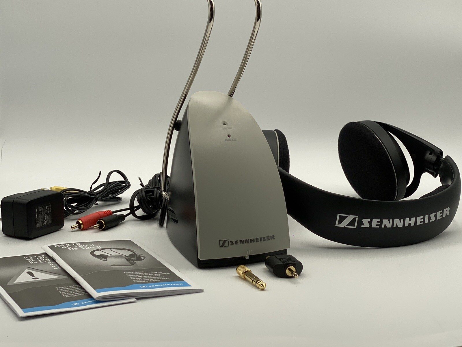 Sennheiser RS120 On-Ear Wireless RF Headphones with Charging Cradle