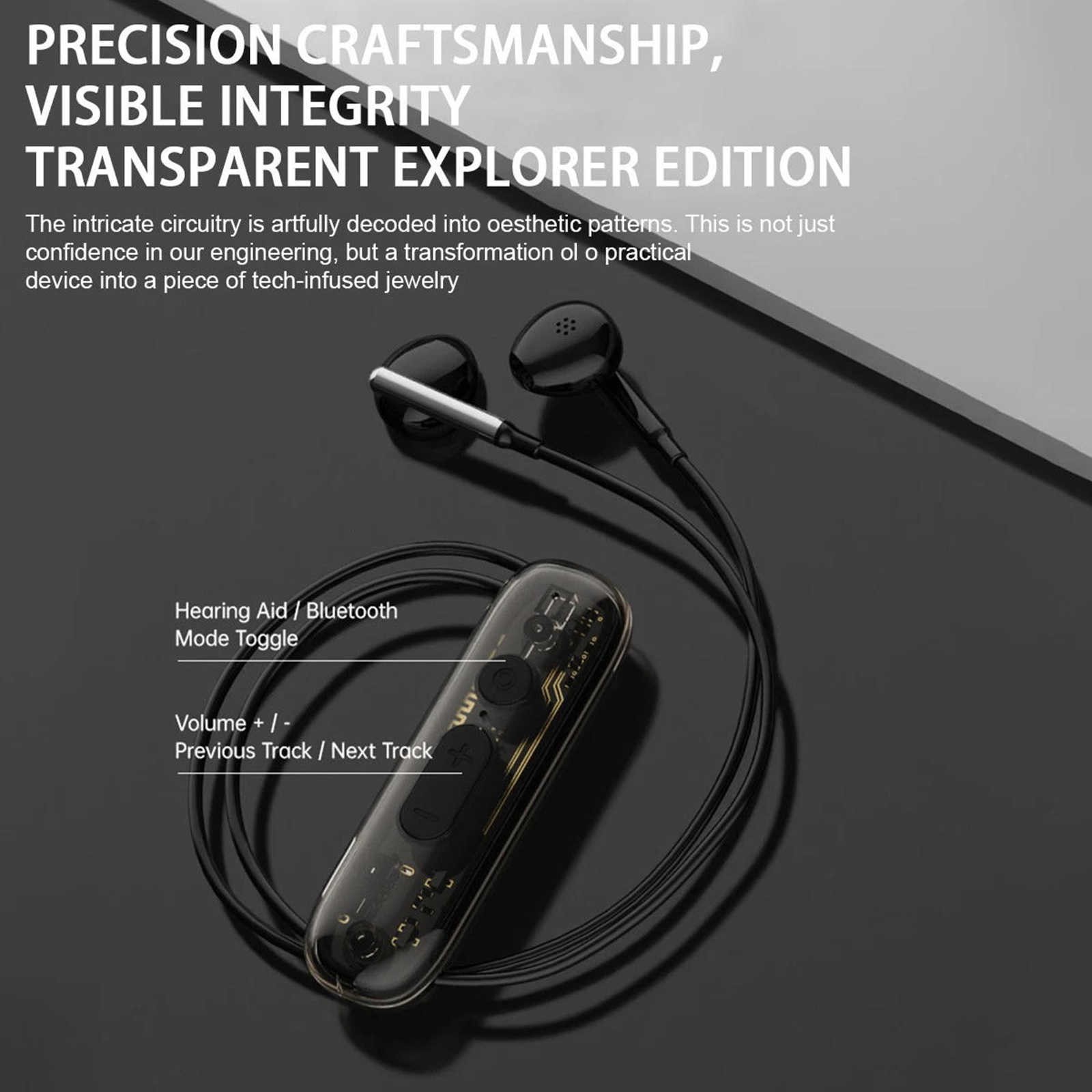 48dB Personal Sound Amplifier Bluetooth 5.4 8 Levels 20H Clip On Elderly FT-10