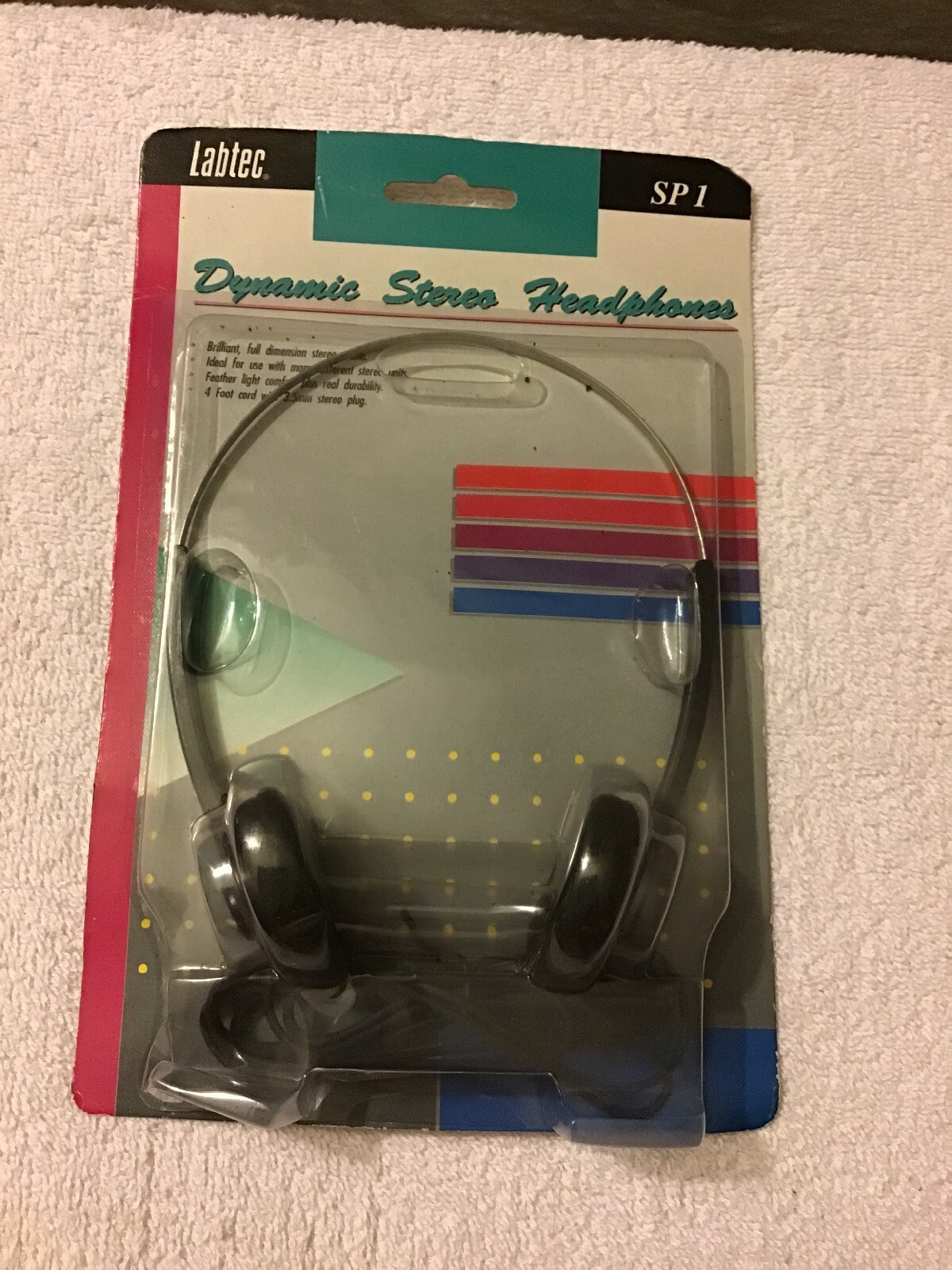 Vintage Dynamic STEREO HEADPHONES. SP1 Labtec
