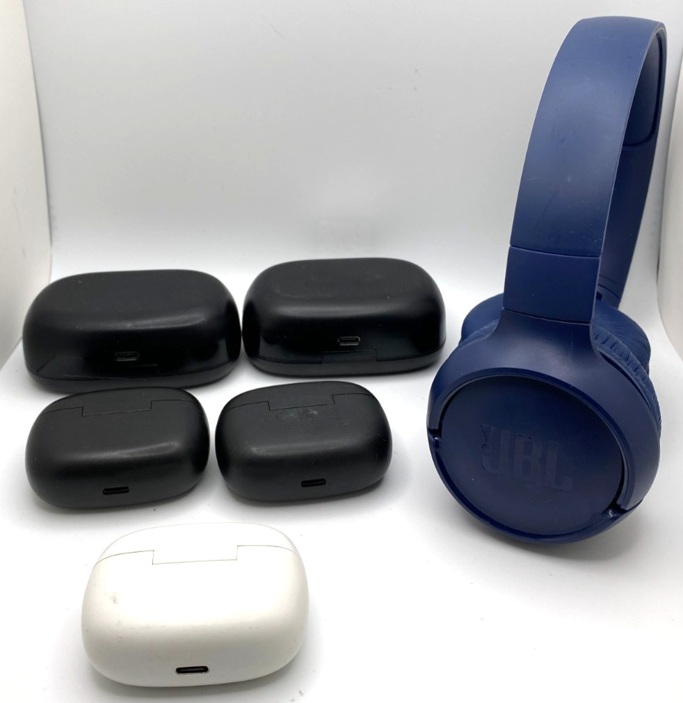 Lot of 6 JBL Bluetooth Wireless Earbuds & Headphone *see description* (C-4)