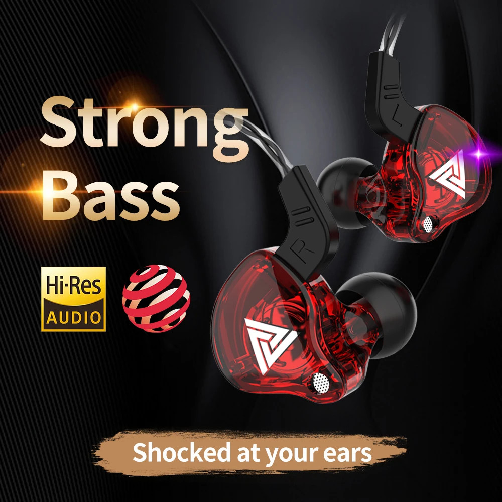 Original QKZ AK6 In Ear Earphone 6 Dynamic Driver Unit Headphone With Mic Stereo