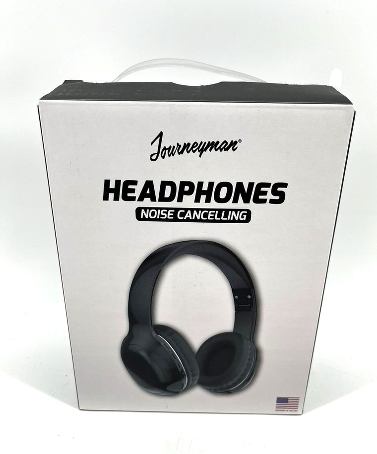 Journeyman Noise Cancelling Headphones Black 3.5mm Jack Over-Ear Double NEW