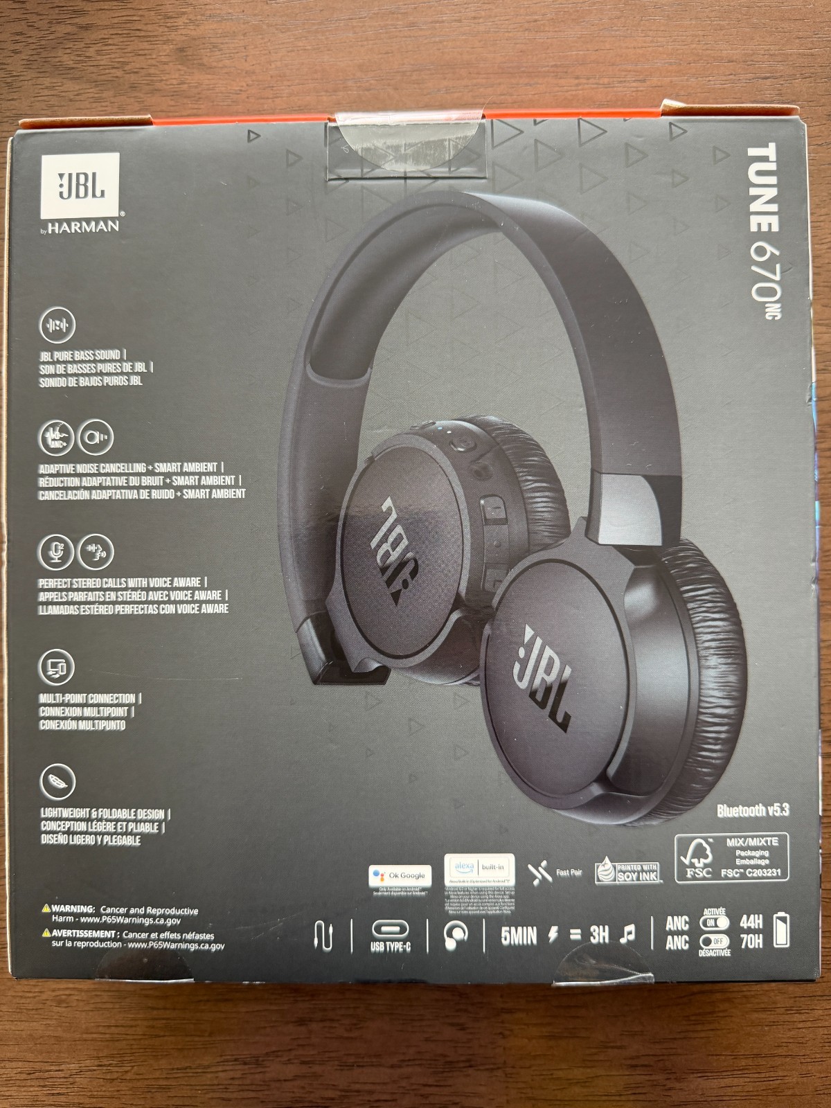 JBL 760NC Over the Ear Headphones Bluetooth Noise Cancelling Wireless New