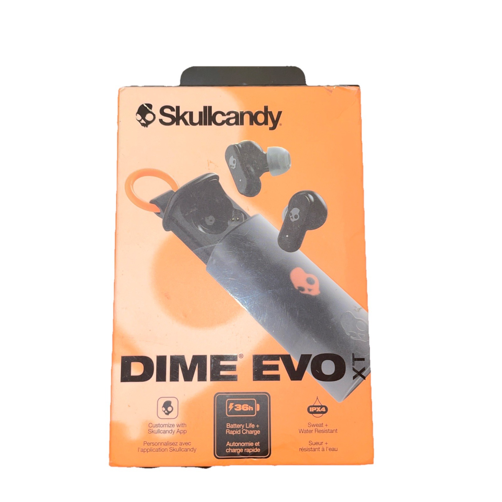 Skullcandy Dime Evo XT Wireless Headphones Earbuds Black