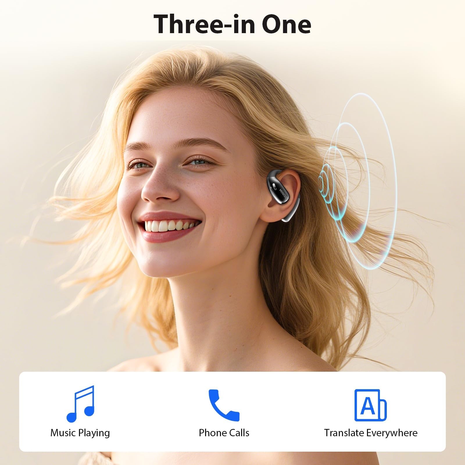 MINISO X28 Wireless Earbuds Bluetooth 6.0 Headset TWS AI Translator Earphone