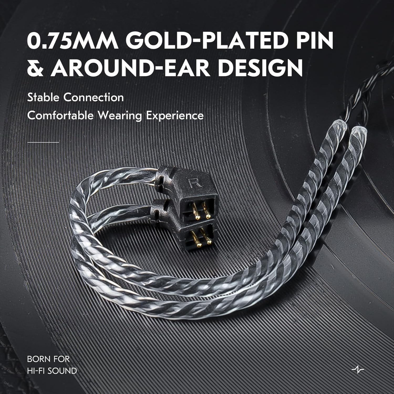 KZ ZS10 PRO Cable 2M IEM in Ear Monitor with QDC 3.5MM, Dark