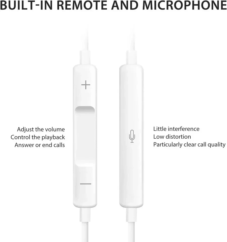 2X Wired Earbuds Headphone with 3.5mm Jack Earphone $ bluetooth