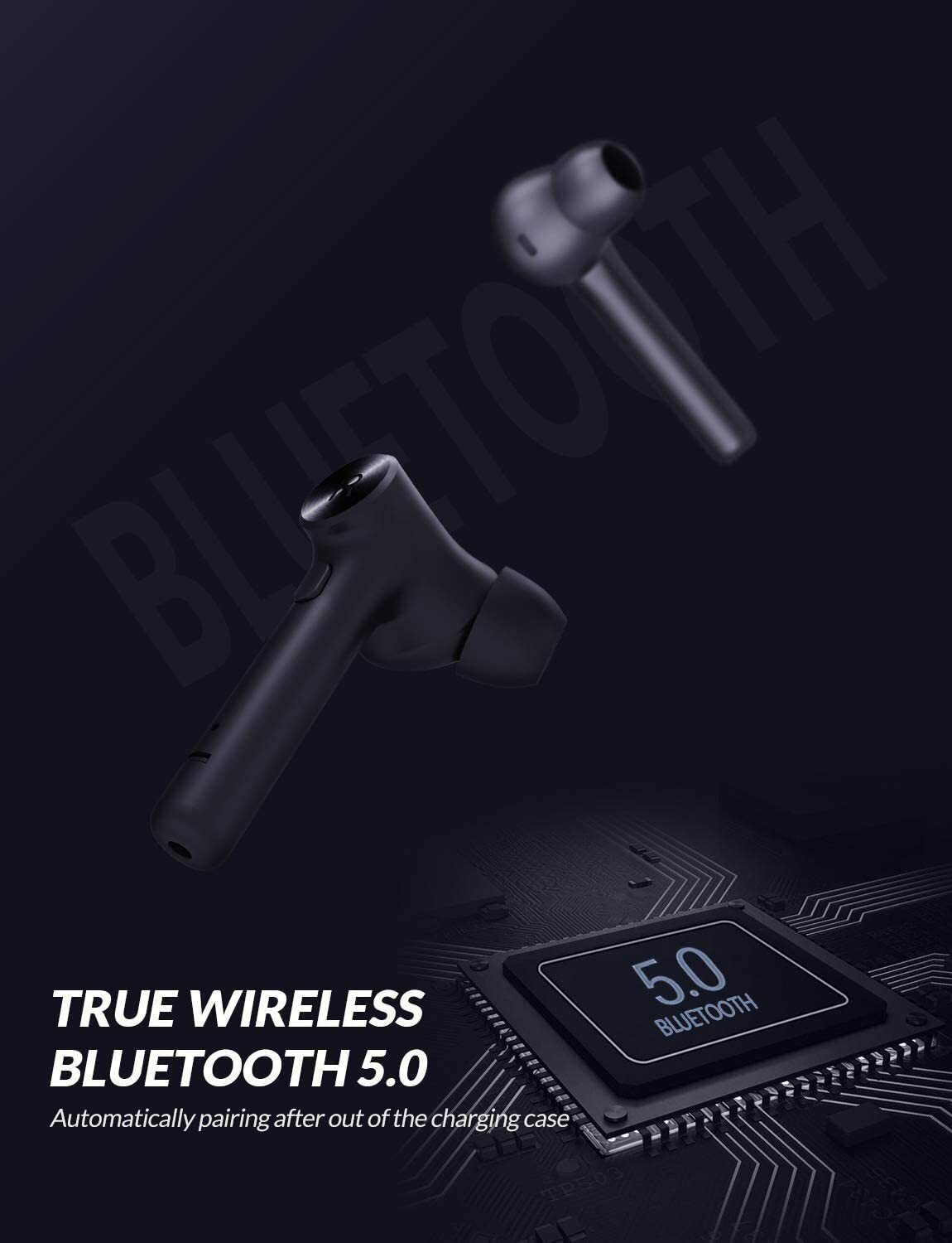 Bluetooth 5.0 Headset TWS Wireless Earphones Earbuds Bass Stereo Headphones Gift