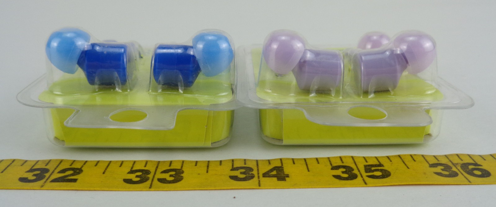 Lot of 2 New Onn Groove Earphones with Mic Microphone Blue & Lilac (purple)