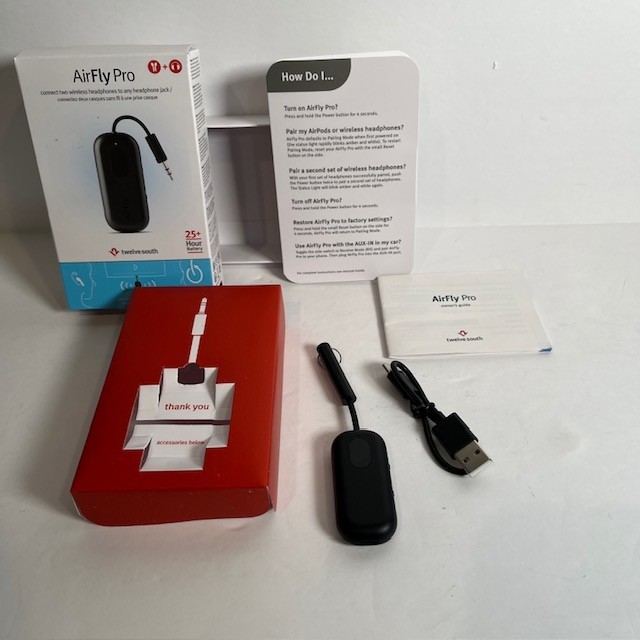AirFly Pro Wireless Audio Adapter for Bluetooth Headphones 25H Battery Life