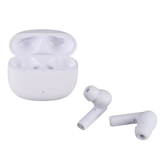 NEW onn. groove Bluetooth In-Ear Earbuds ANC/Ambient, Qi Wireless, IPX5 White