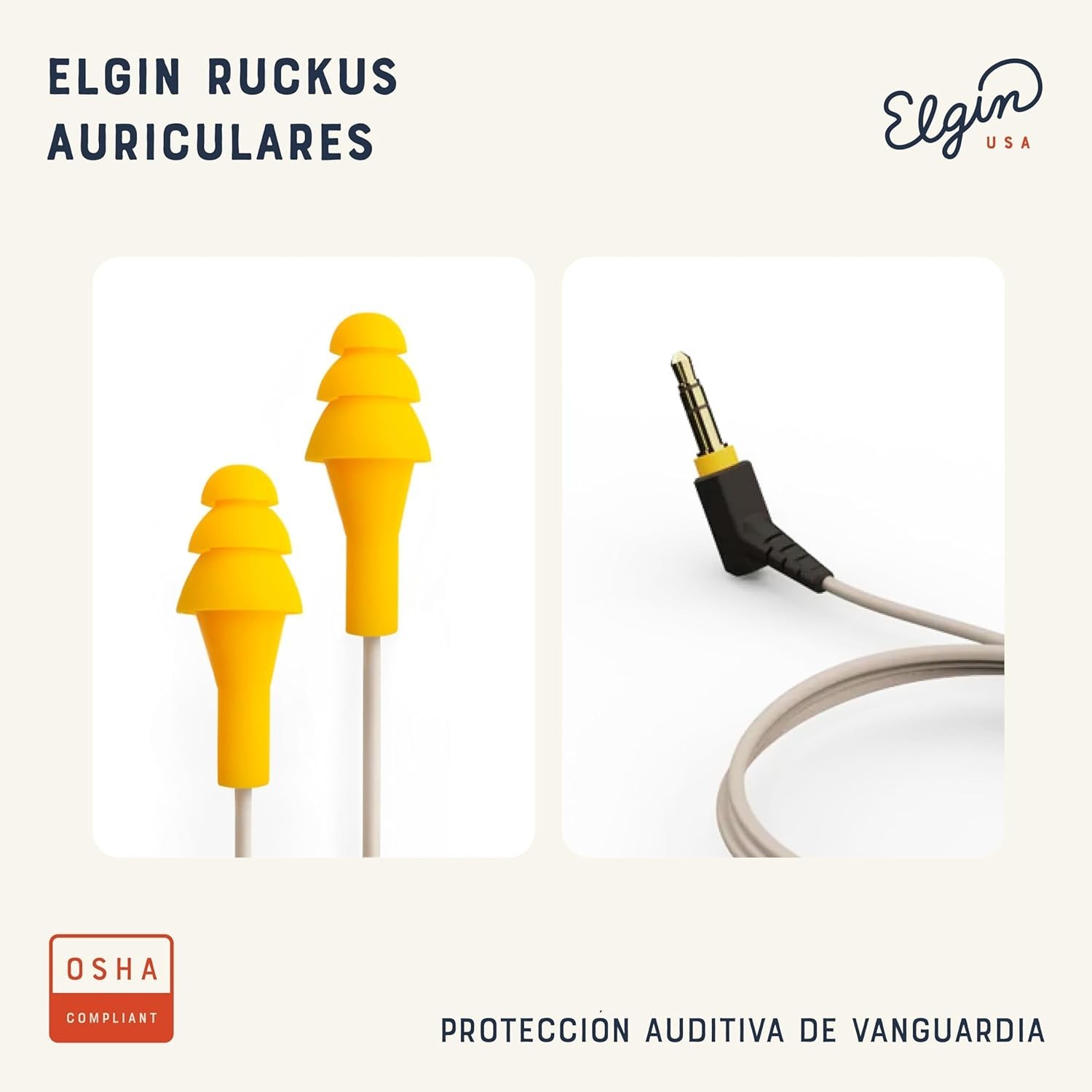 ANSI Certified Ruckus Earplug Headphones – Dustproof, Waterproof, and Durable