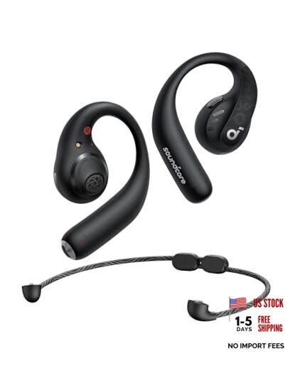 Soundcore by Anker AeroFit Pro Open-Ear Headphones, Ultra Dynamic Black