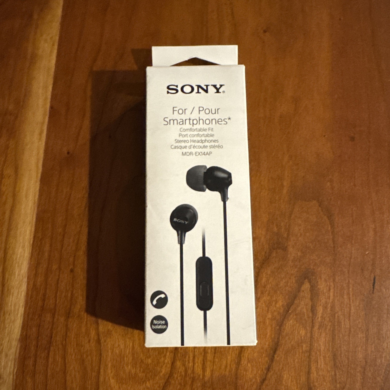 Sony MDR-EX14AP Headset Ear Bud Headphones Black new unpened box