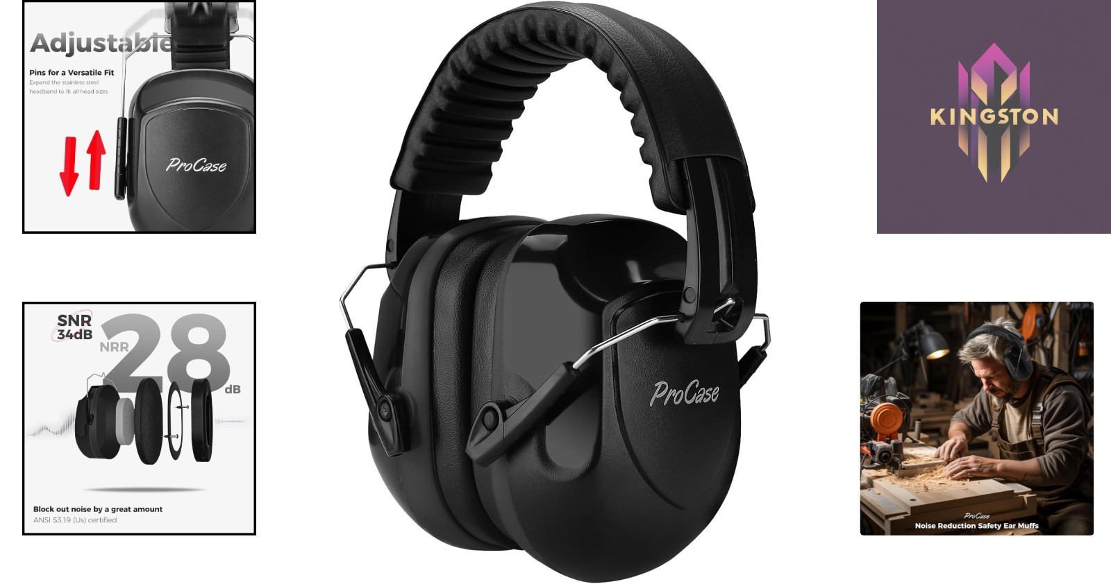 Comfy Sound Proof Ear Protection Headphones NRR 28dB – Perfect for Autism & More