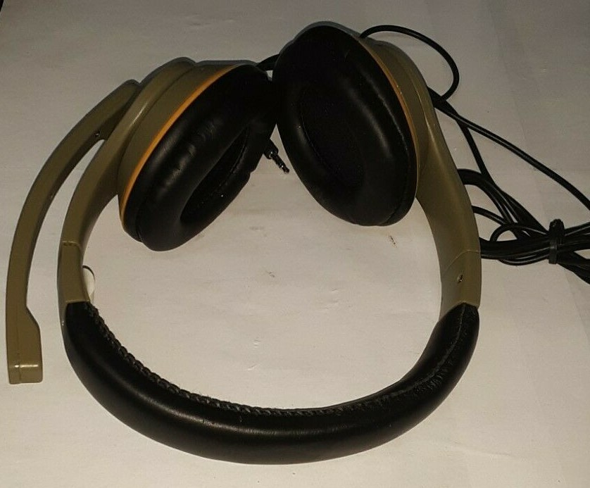 AUDIO COUNCIL PWN GAMING HEADSET HEADPHONES WITH BOOM MIC OLIVE GREEN uns nwop