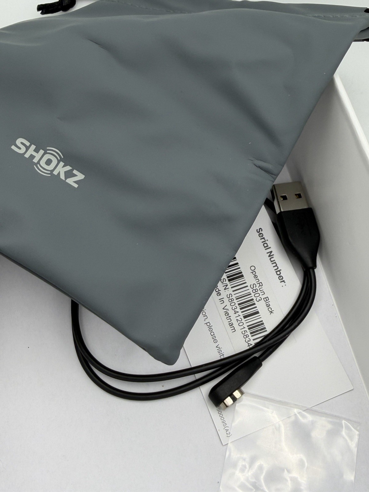 Shokz OpenRun Wireless Bone Conduction Headphones – Black (S803BK)
