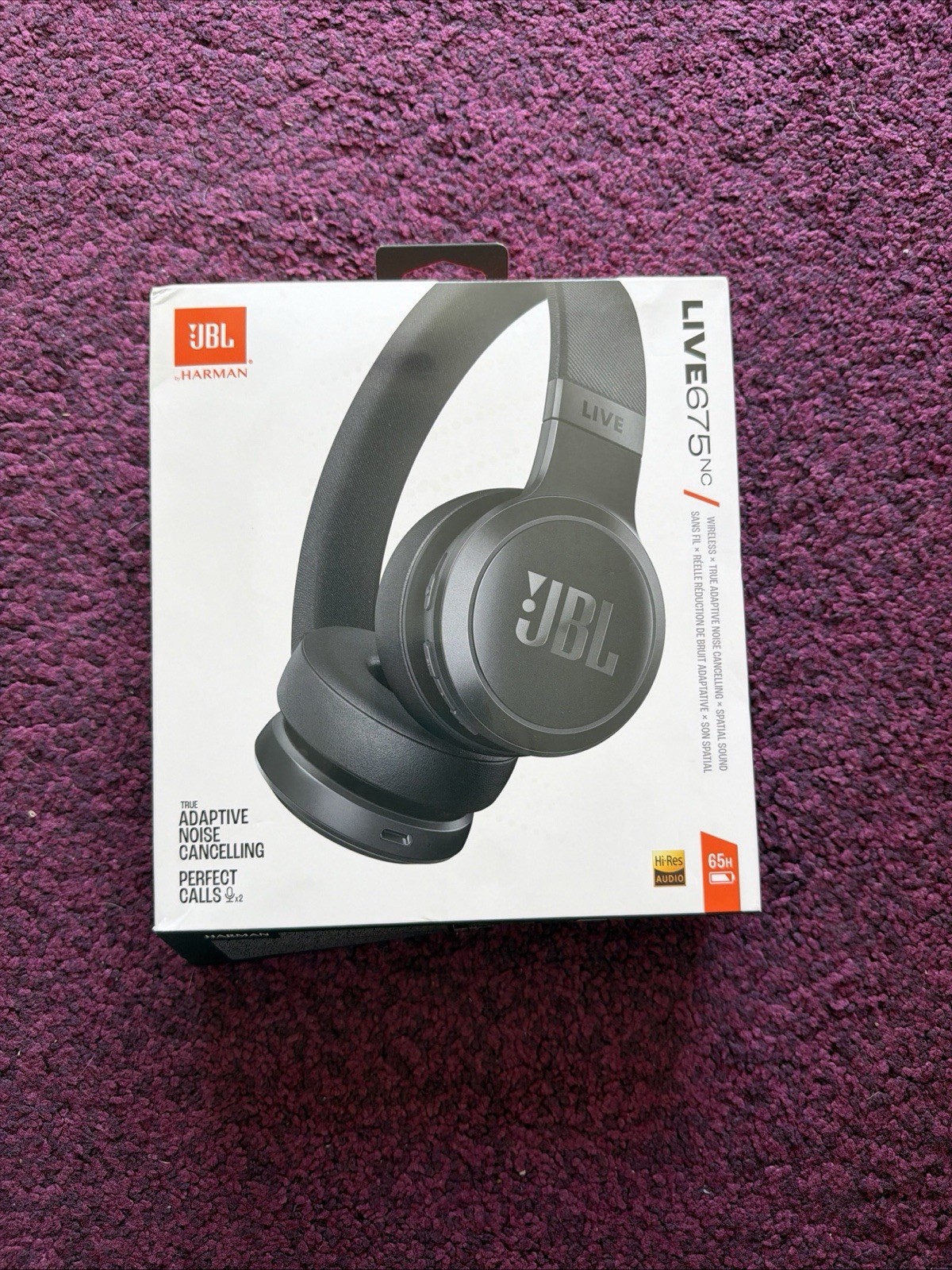 JBL Live 675NC Wireless True Adaptive Noise Cancelling Headphones w/ Voice Aware