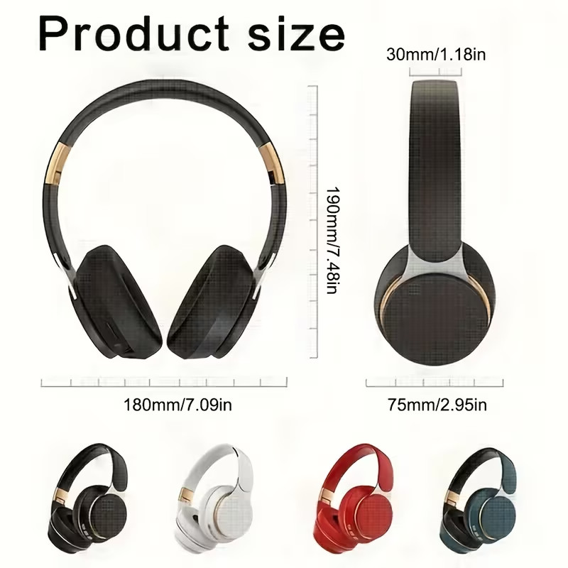 Wireless Headphone Bluetooth Over Ear Foldable Stereo Headsets XBASS