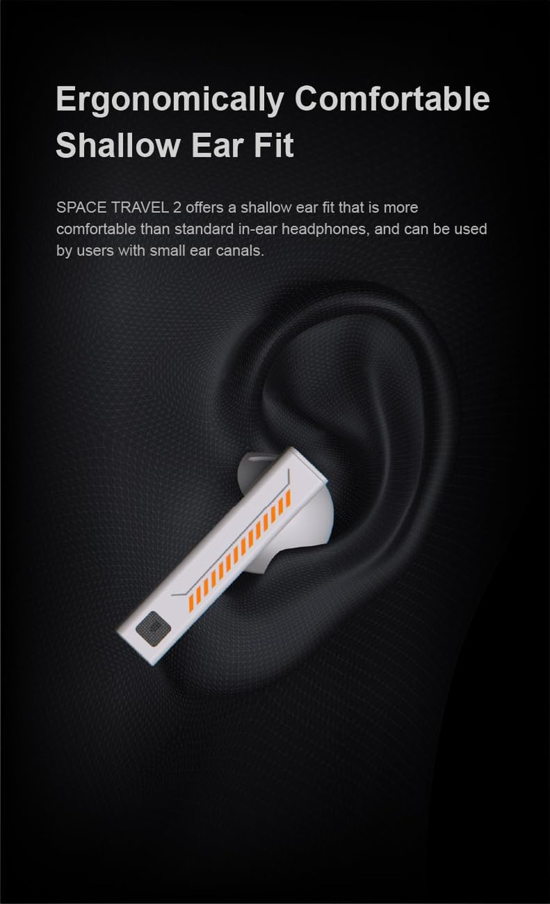 Space Travel 2+Magnetic Protective Case Hifi Noise-Canceling TWS