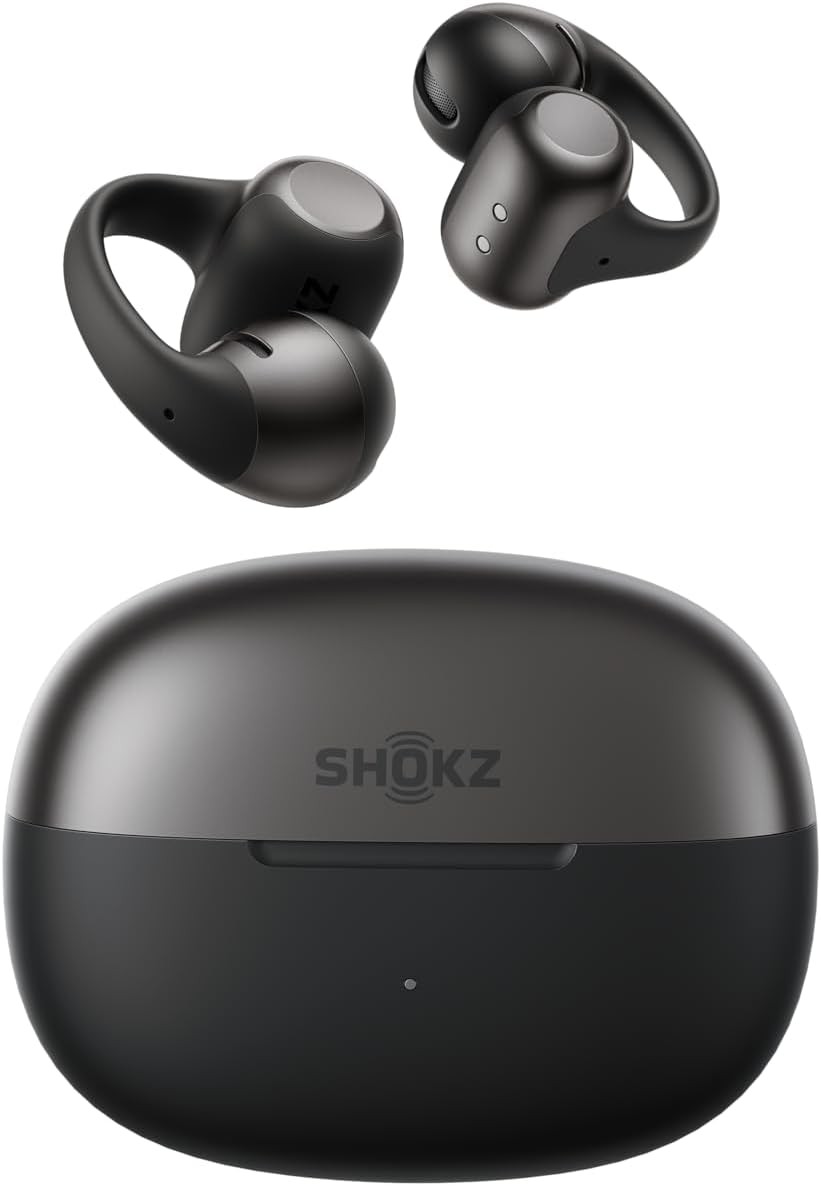 Open-Ear Clip-On Earbuds with Upgraded Dolby Audio 3-Mic Clear