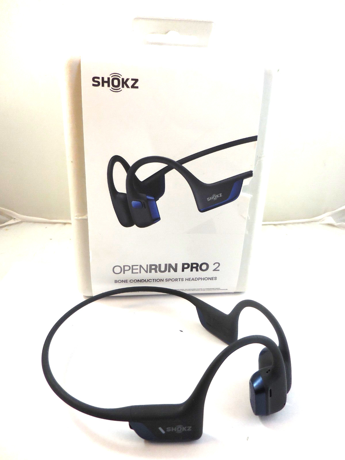 Shokz – OpenRun Pro 2 Bone Conduction Sports Headphones -Steel Blue S820