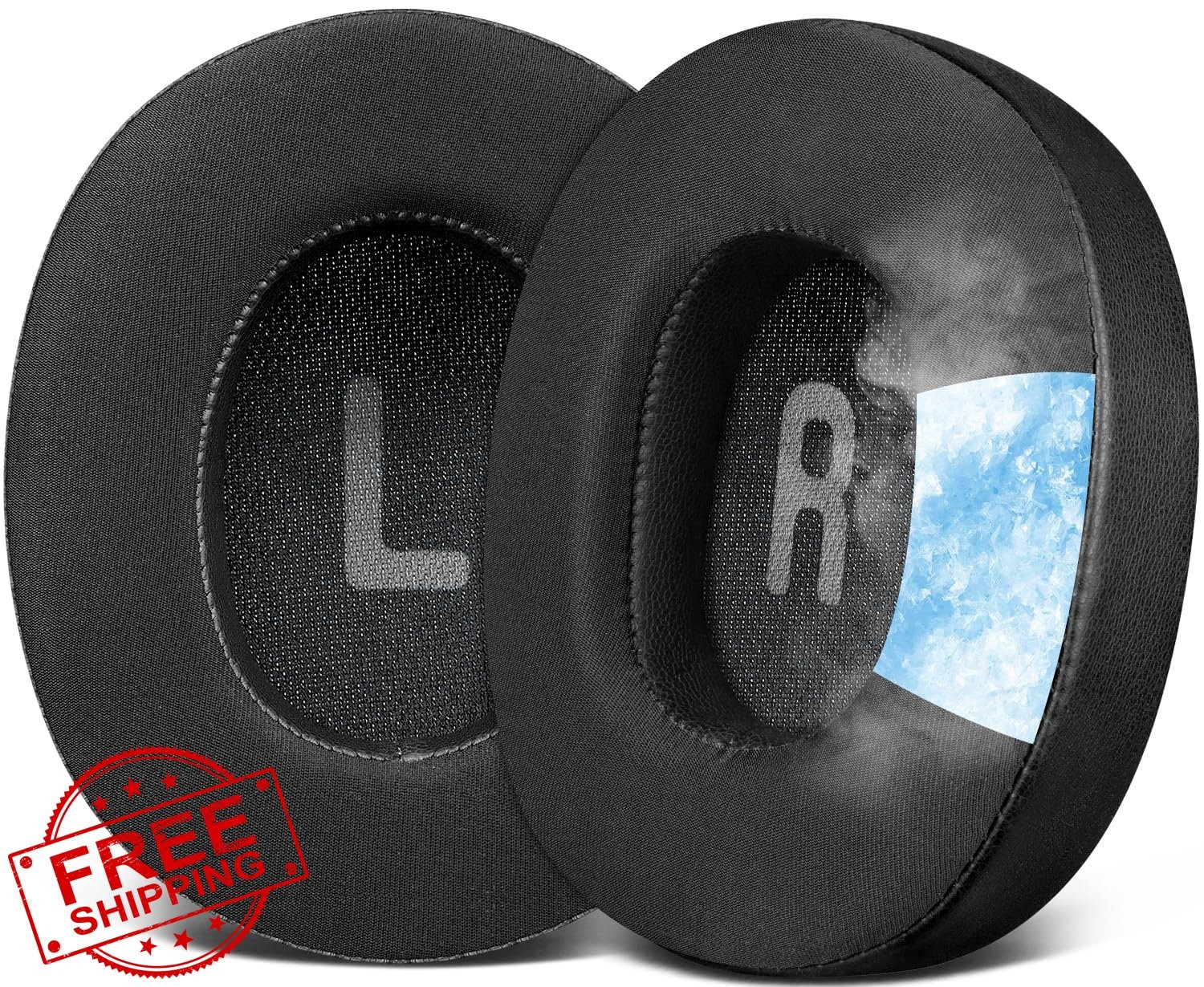 SOULWIT Black Cooling Gel Earpads for JBL Tune 700BT 760NC Headphones