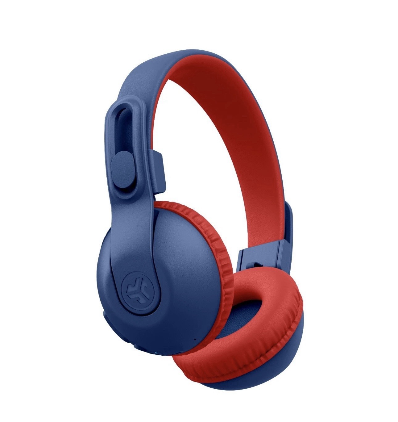 New JLab JBuddies Studio 2 Over Ear Wireless Bluetooth Kids Headphones Blue Red
