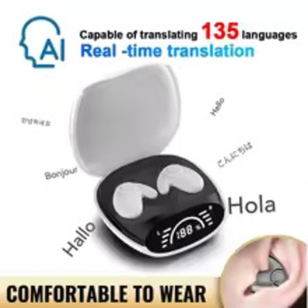 :Bluetooth 5.4 Earphones Real Time Translator Headset 144 Languages Noise