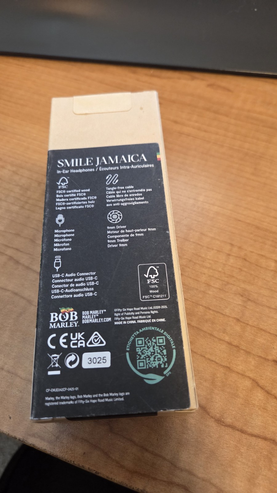 House of Marley Smile Jamaica USB-C Wired Eco Earphones COPPER Mic Remote