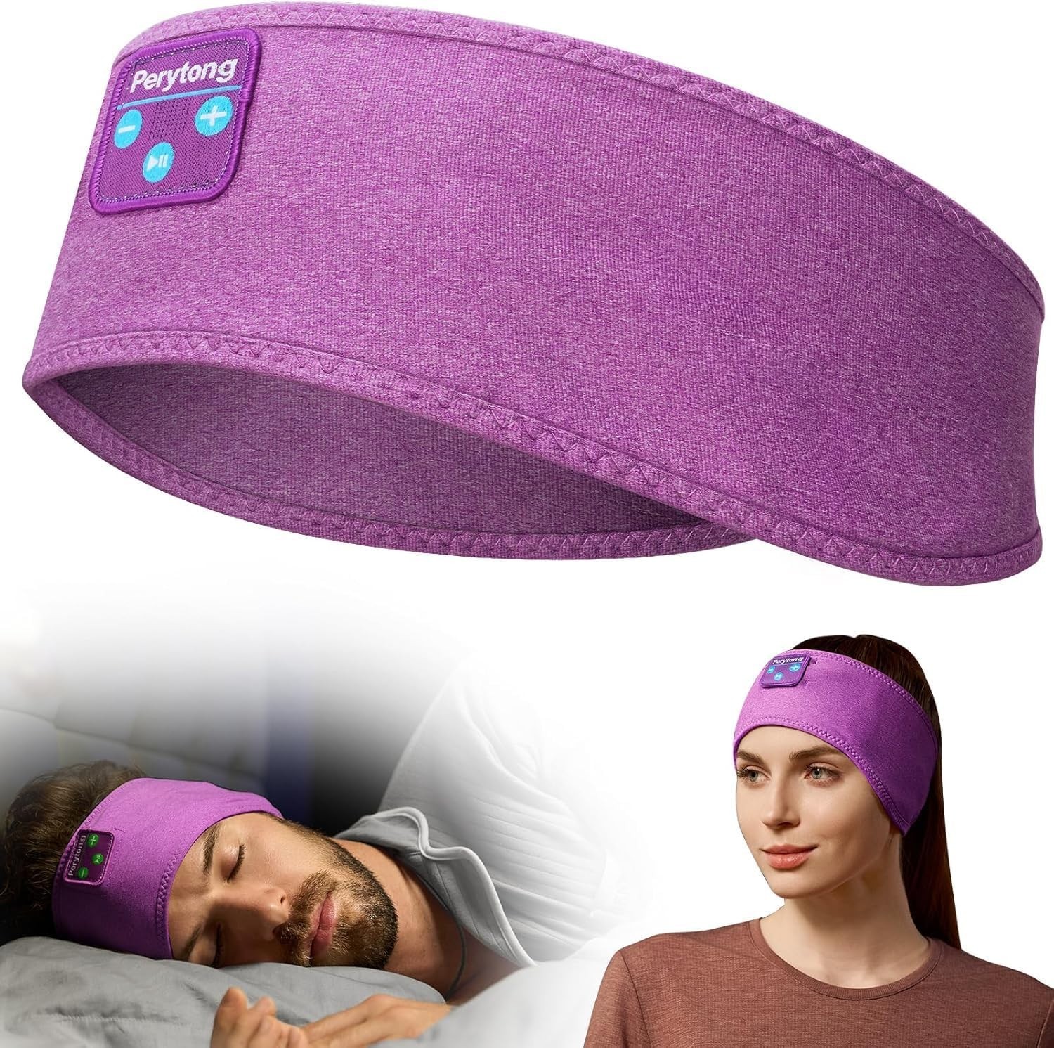 Sleep Headphones Headband, Bluetooth 5.4 Sleep Headband Headphones for Side S…