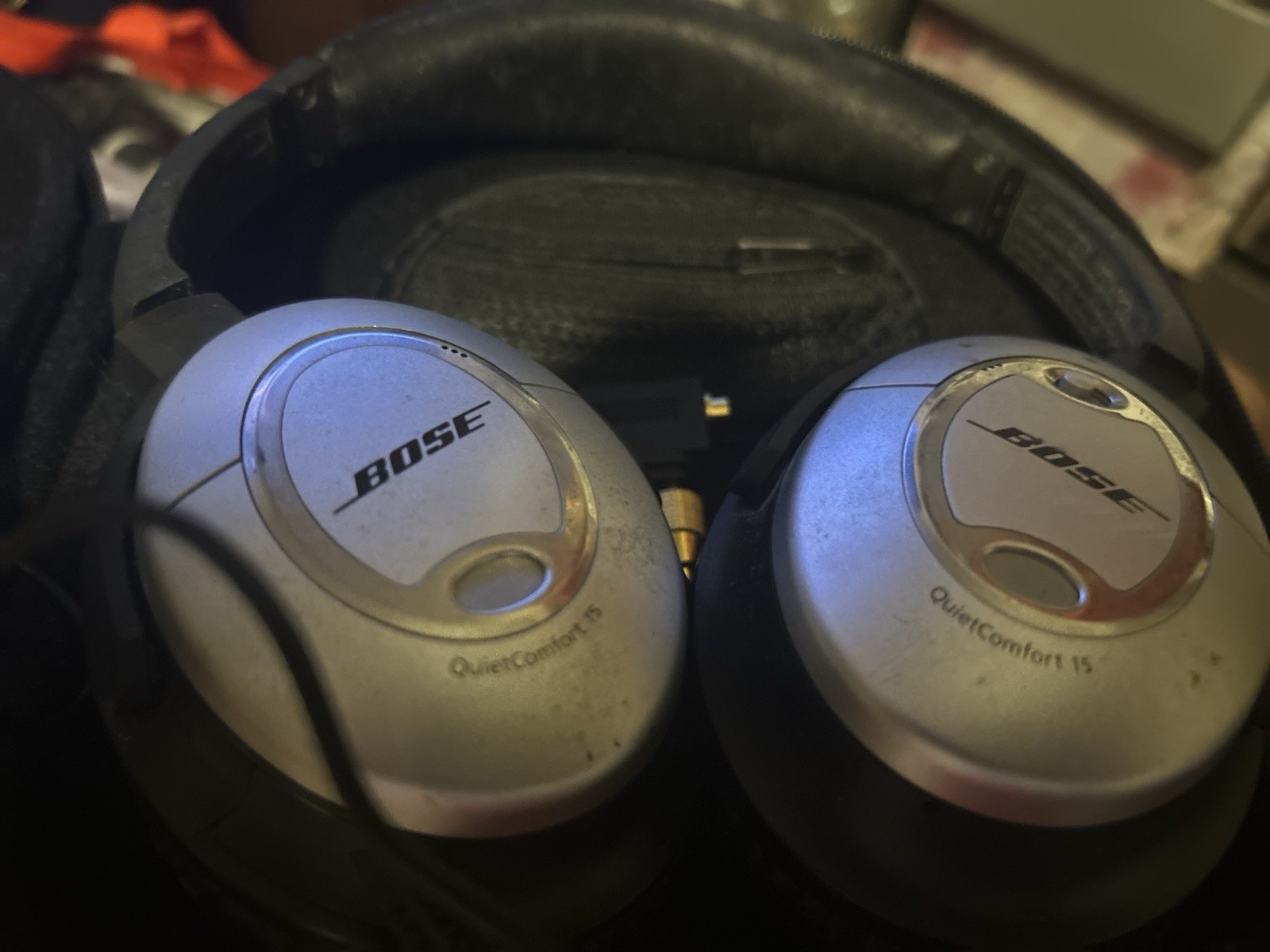 Bose OE On-Ear Headphones Wired Foldable W/ OEM Airplane Aviation Adapter Plug