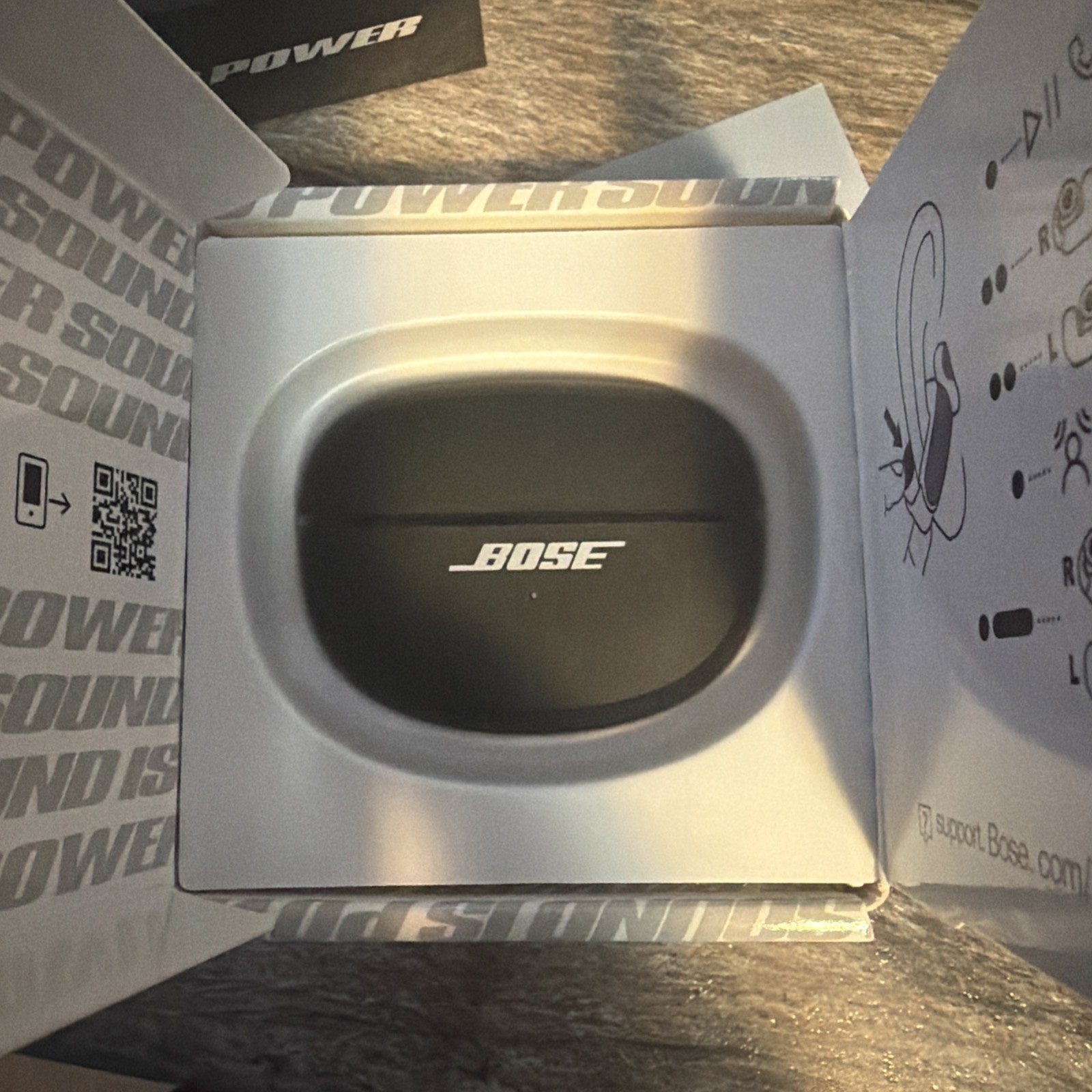 Bose Ultra Open Earbuds True Wireless Bluetooth Earbuds – Black open box