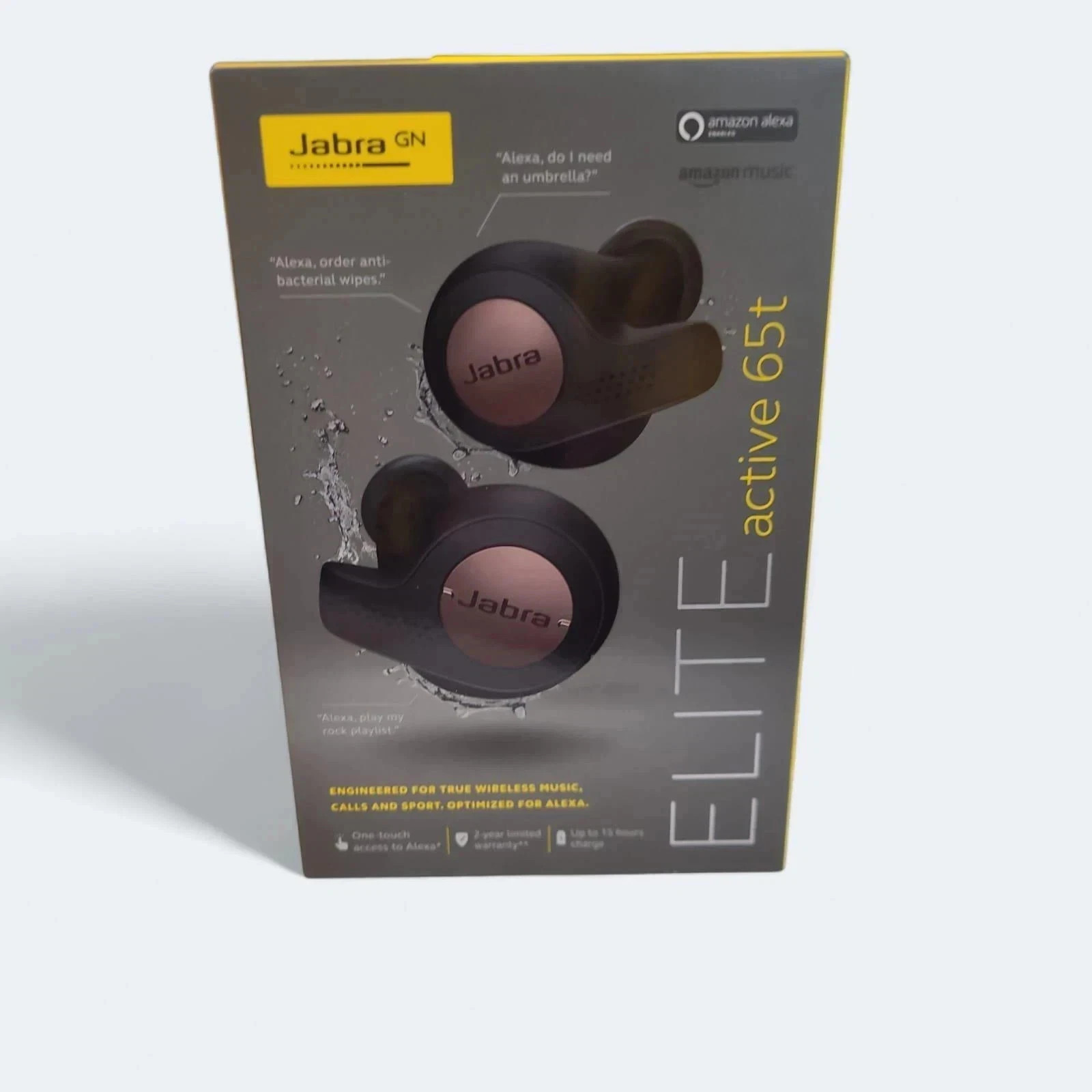 Jabra Elite Active 65T Wireless Bluetooth Earbuds – Copper Black